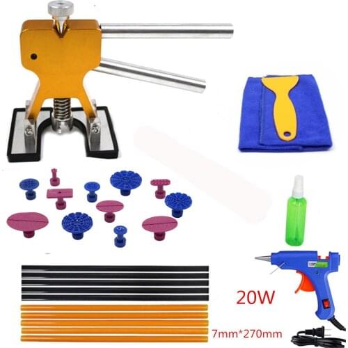 PDR Dent remove Tools Paintless Car Dent Repair Tool Dent Removal Dent Puller Tabs Dent Lifter Tool Kit Hand Tool Set