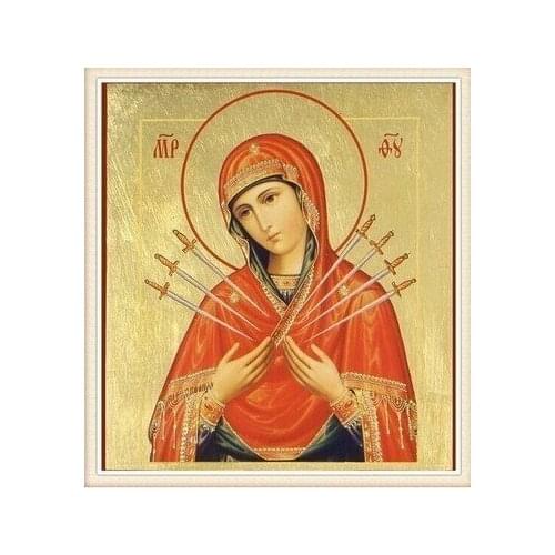 Religion 5D Diy Kits Diamond Painting Square/round Rhinestone Room Decoration Full Drill Picture By Numbers Cross Stitch