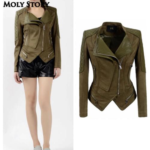 Женские замшевые куртки Moly Story China At AliExpress