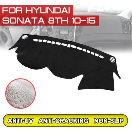 For Hyundai Sonata 8th 2010 2011 2012 2013 2014 2015 Car Dashboard Mat Anti-dirty Non-slip Dash Cover Mat UV Protection Shade