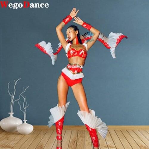 New Women Bikini Set Nightclub Bar Singer Performance Wear Jumpsuit Festival Clothes Stage Costumes Sexy