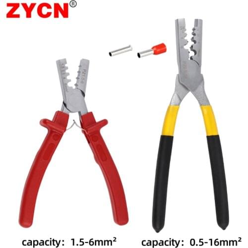 PZ0.5-16 Crimping Tool Germany Style Pliers For Cable End Sleeves Special Tubular Terminals Clamp Electrical Cutting 22-6AWG