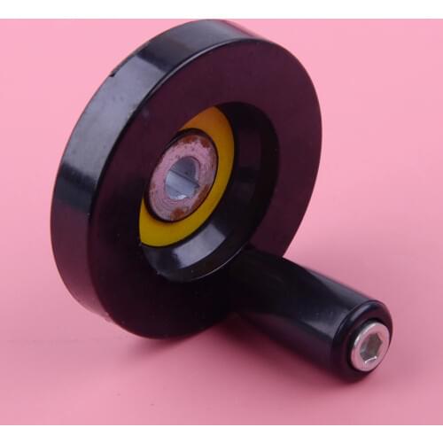 63mm Lead Screw Rod Hand Wheel with Revolving Handle Grip for Lathe CNC Cranking Milling Machine