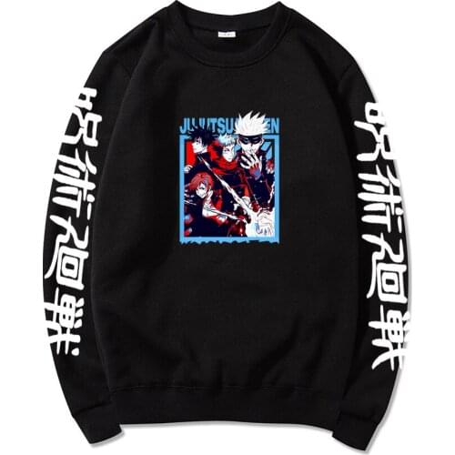 Anime Jujutsu Kaisen Poster Style Design Hoodies Men Women Harajuku Sweatshirt Dropship Pullover Tracksuit Sudadera