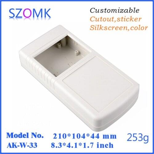 Szomk abs plastic housing for pcb enclosure (4 pcs) 210*104*44mm project box electronic case wall mounting enclosure control box