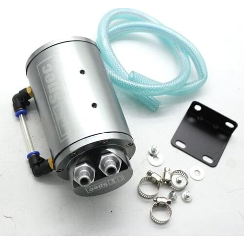Universal Round Engine Intake Manifold Car Oil Catch Tank Can Oil Tank Reservoir Exhaust Gas Filter Pot Oil Separator Fuel Tanks