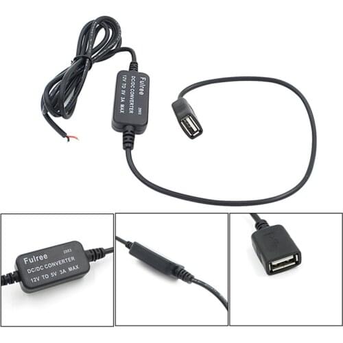 12V To 5V Pressure Reduction Mold Navigator Car Digital Product Power Mobile Phone Charger 3A Auto Charger Adapter Accessories