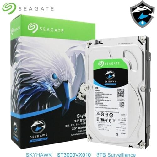 Seagate Skyhawk 3TB Internal HDD Video Surveillance 5900RPM Hard Disk Drive 3.5" SATA 6Gb/s 256MB Security Monitoring