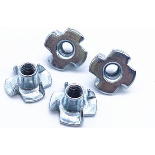 30pcs M3 M4 M5 M6 M8 M10 four-prong nut claw wood board inlay furniture speaker nut