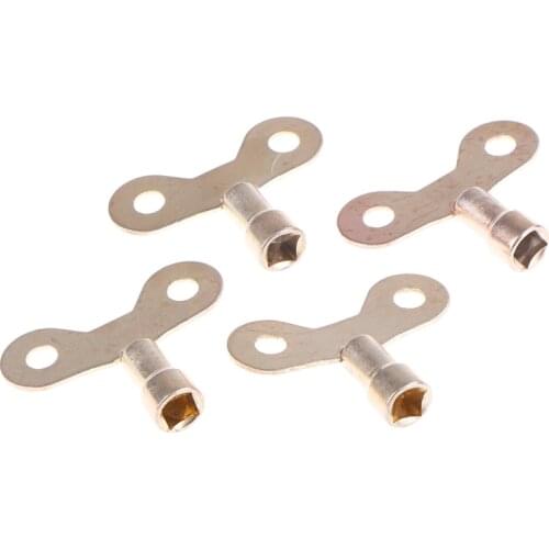 4pcs Key Square Socket Hole Water Tap Faucet Key For Water Tap Solid Brass Special Lock Radiator Plumbing Bleed