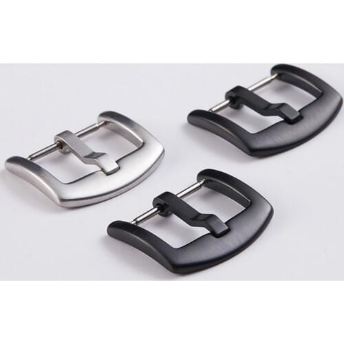 ALK VISION PIN buckle for watch band 316L Stainless Steel silver black 18 20 22mm men watches parts DIY dropshipping