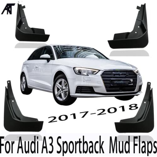 Car Mud Flaps For Audi A3 Sportback 2017 2018 Facelift Hatch Mudflaps Splash Guards Mud Flap Mudguards Accessories 4PCS/Set