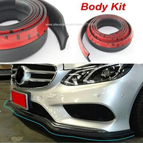 Lyudmila For Mercedes Benz C C63 MB W202 W203 W204 W205 Bumper Lip Deflector Lips / Front Spoiler Skirt / Body Kit Strip