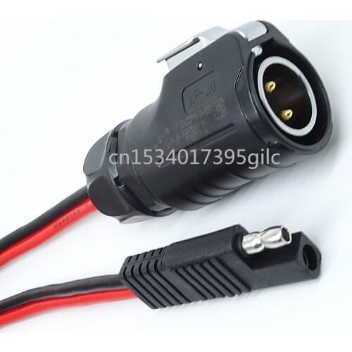 Fast battery connector solar photovoltaic cable SAE to LP-20 aviation plug cable sae to solar rechargeable battery panel cable