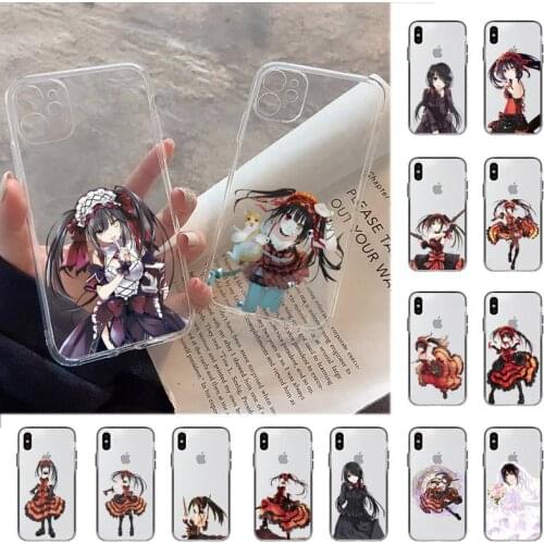 MaiYaCa Anime Kurumi Tokisaki Date A Live Phone Case for iPhone 11 12 pro XS MAX 8 7 6 6S Plus X 5S SE 2020 XR cover