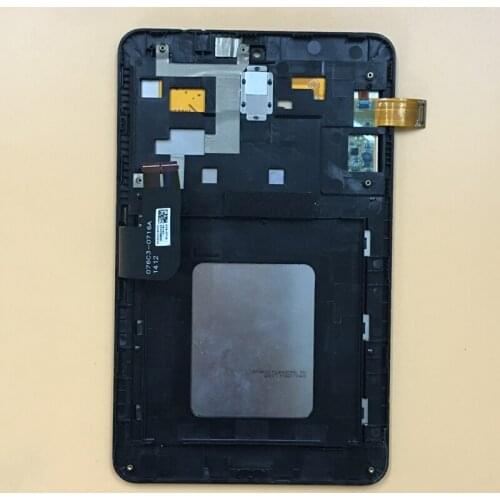 For Asus MeMO Pad HD7 ME173 ME173X K00B Black Touch Screen Digitizer Sensor Glass Panel + LCD Display Panel Assembly Frame