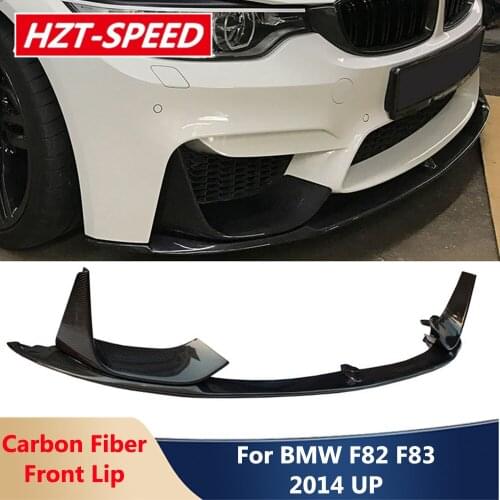 F82 MP Style Reak Carbon Fiber Front Lip Bumper Trim Car Body Kit For BMW F83 M4 Series 2014 Up Modification