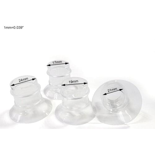 Flange Inserts 17/19/21/24 mm Collection Breast Pump Horn Caliber Size Converter 97BE