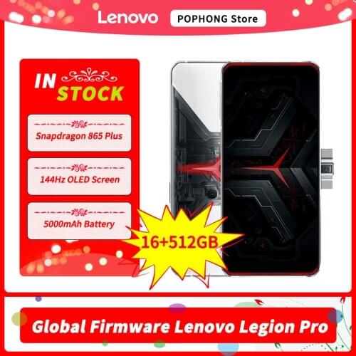Global Firmware Lenovo Legion Pro 5G 16GB 512GB Gaming Phone 6.65" Snapdragon 865 Plus Octa Core WiFi 6 Google Play 5000mAh