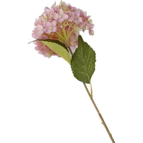 1 Bouquet Faux Artificial Silk Flower Hydrangea Leaves Wedding Party Decor Craft Simulation Flower Modern Home Decor For Wedding