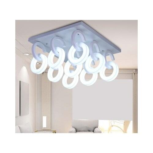 LED Simple creative design Ring Ceiling Lights for Restaurant bedroom study free shipping Ceiling lamps 110-220V