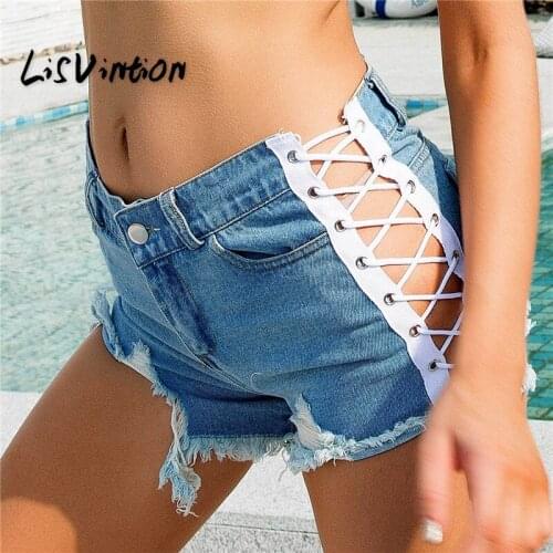 Женские завышенные шорты LisVintion China At AliExpress