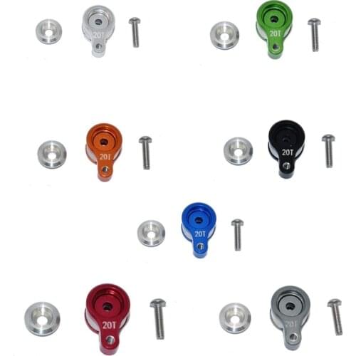 20T Metal Adjustable Damping Servo Arm Horn for LOSI 1/18 Mini-T 2.0 2WD Stadium Truck RC Car Upgrades Parts