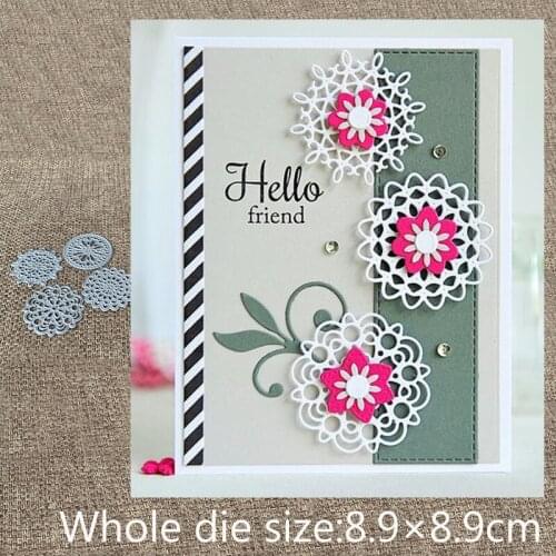 XLDesign Craft Metal Cutting Die die cuts 4pcs lace wreath decoration scrapbook Album Paper Card Craft Embossing die cuts