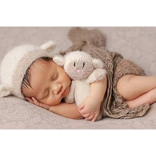 Cute Deer Sheep Newborn Photography Props OkayMom Crochet Knitted Hat Cap For Photo Shoots Infant Baby Costume Outfits Clothing