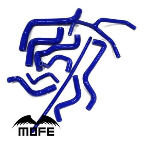 MOFE 10Pcs 3Ply Silicone Radiator Hose Kit For For V-W MK3 Golf 3 2.0 & Jetta 1.8 / 2.0 1992 to 1998 Blue