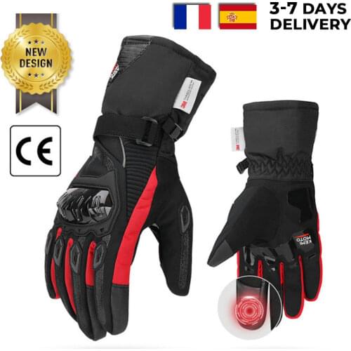 Outdoor Motorcycle Gloves Winter Motorcross Street Off Road Bike Gloves Touch Screen Waterproof Windproof Guantes moto