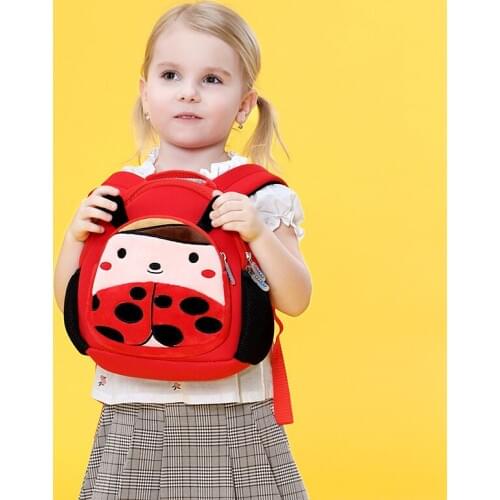 2019 New Cute Ladybug School Bags for Girls 2-4 Years Toddler Kids Bag Animal Best Gift Children School Backpack mochila escolar