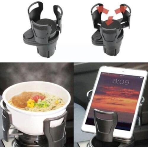 New Car Drinking Bottle Holder 360 Degrees Rotatable Cup Interior Car Sunglasses Water Organizer Phone Storage Accessorie H U2H2