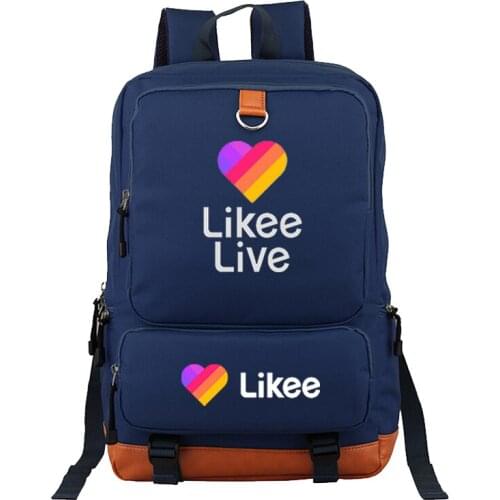 Popular LIKEE Backpack Fashion Travel Backpack with New Design Lightweigh Student Backpack Boys and Girls Likee Live Schoolbag