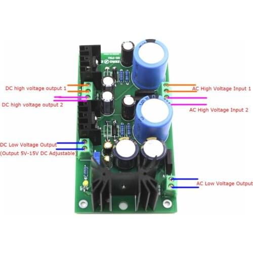 Ground Grid gg Bile Preamplifier PRE Regulated Power Supply Finished Board by ZERO ZONE