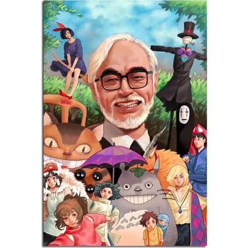 My Neighbor TOTORO Miyazaki Hayao Poster Wall Sticker Posters Home Bedroom Decor Room Decoration Accessories For Kids Rooms