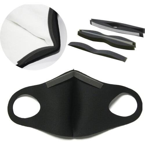 20pcs/lot Self-adhesive Microfiber Foam Anti-fog Sponge Nose Bridge Pads Strip For DIY Masks Comfortable Seal Nose Bridge Pad