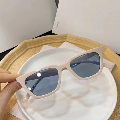 Cat Eye Women Men Sunglasses Gray Blue Lens UV400 Eye Protection Girl Sexy Ladies Outdoor Eyewear