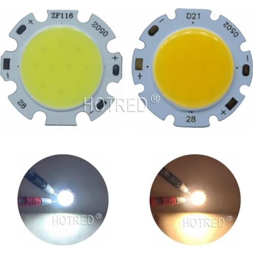 10pcs 3W 5W 7W 10W COB LED Lamp Light Bulb Neutral White Cool White Warm White Led Light for DIY/Bulb Light 28mm 20mm Diode