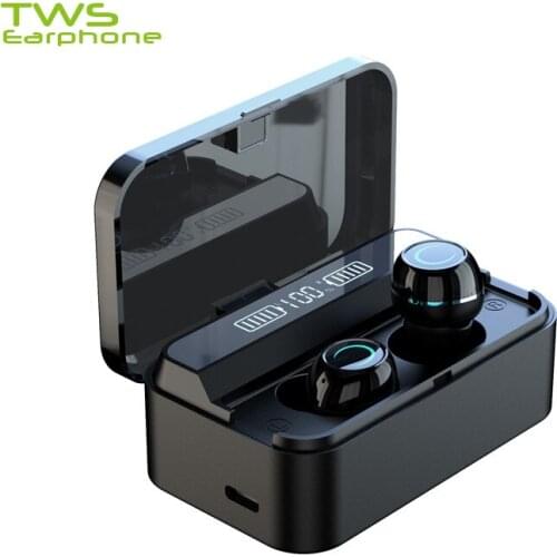 TWSearphone G09 Wireless Headphones 9D HD Stereo Earphones IPX7 Waterproof Earbuds 3000mAh LED Smart Power Display Headsets