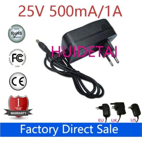 25V 0.5A 500mA / 25V 1A 1000mA 5.5*2.5mm Universal AC DC Power Supply Adapter Wall Charger