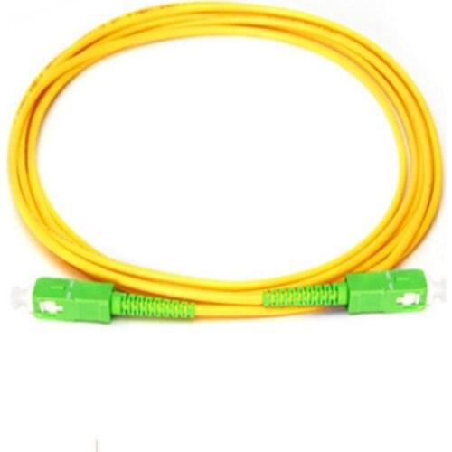 High quality SC APC-SC APC single mode Simplex Fiber Optic Patch Cord SC FTTH Fiber jumper Free Shipping