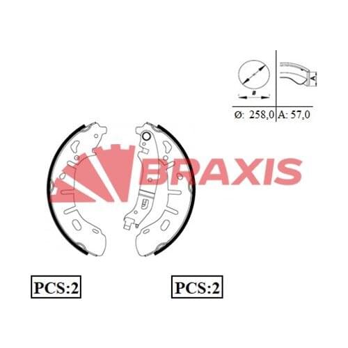 REAR BRAKE BALATASI LUG FIAT DOBLO III CARGO (ALL TYPES MODELS)