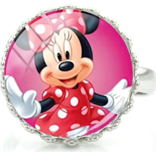Disney Cute Minnie Mickey Mouse Ring Crown Ladies Ring Fashion Taste Design Jewelry Fashion Design Jewelry Art Ring