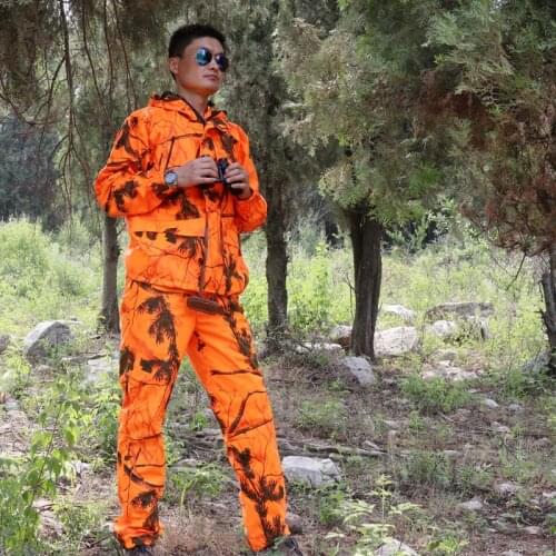 Winter Bionic Camouflage Maple Suits Men Women Fireman Fire Fighting Shooting Warning Jacket Pants Tactical Outdoor Camping Sets