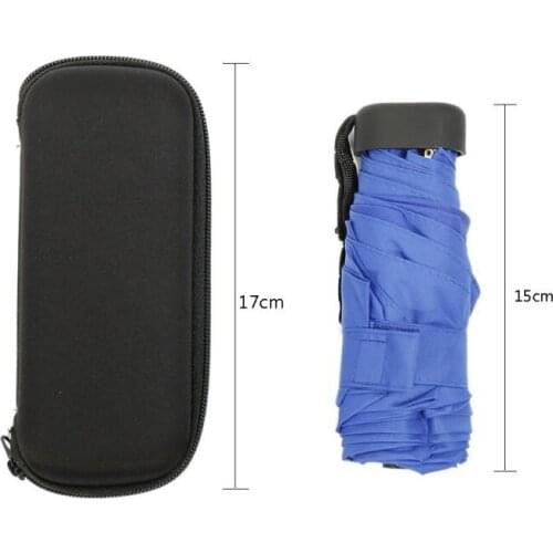 Women Luxury Lightweight Umbrella Five-folding Non-automatic Travel Umbrella with UV Protection Compact Portable Mini