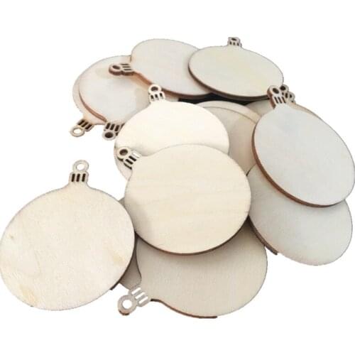 10pcs Wood Tag Labels with Hole Buckles for Gifts, Wedding Party Favors, DIY Arts and Crafts