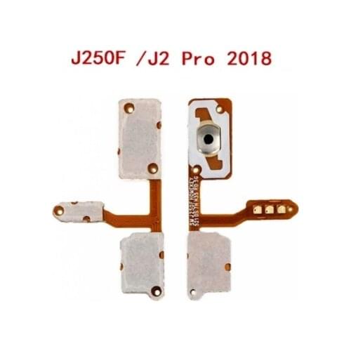 10PCS/Lot For Samsung Galaxy J2 Pro 2018 J250F SM-J250F Home Button Return Keypad Menu Flex Cable
