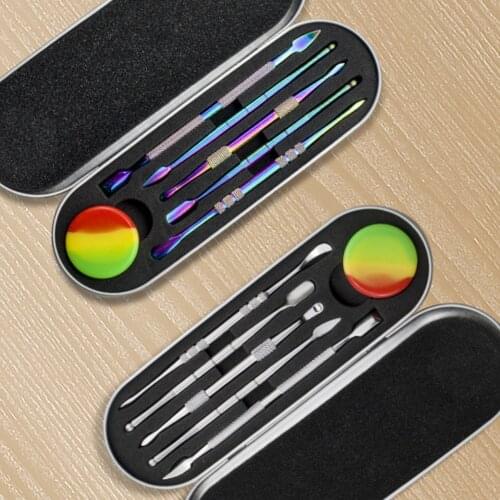 10Set Shisha Hookah Cleaning Oil Spoon Fork Set Stainless Steel Clean Smoking Set Cigarette Tobacco Accessories Nargile Cachimba