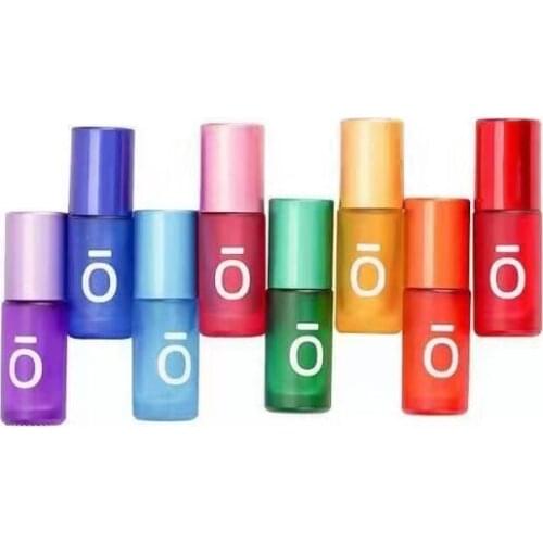 120Pcs/Lot 5ML Color Sanded Ball Essential Oil Perfume Cosmetics Walking Bead Thickened Avoid Light Glass Sub Bottle HA2493